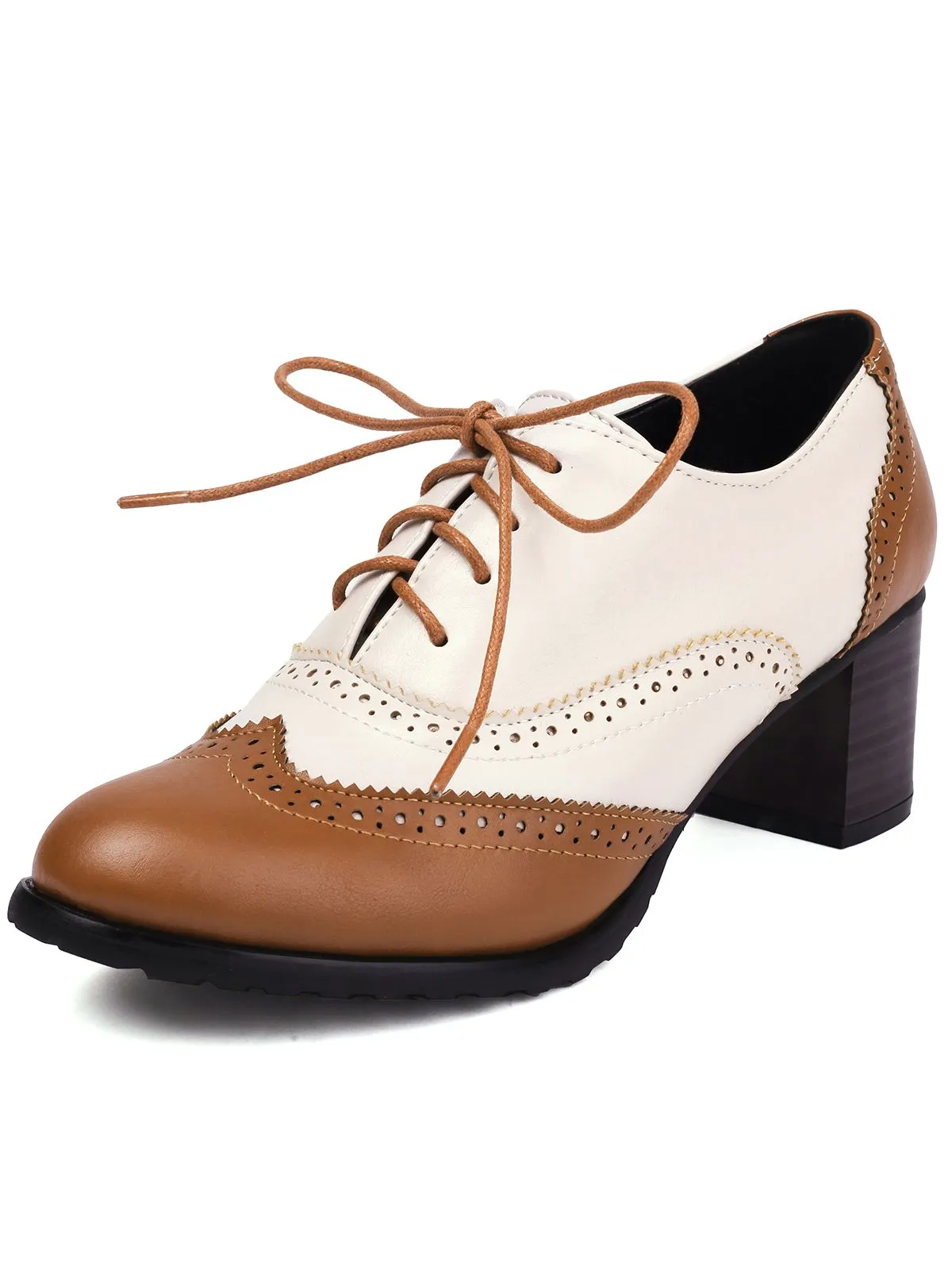 Retro Colorblock High Heel Ankle Boots sold by Retro Stage product image thumbnail 5