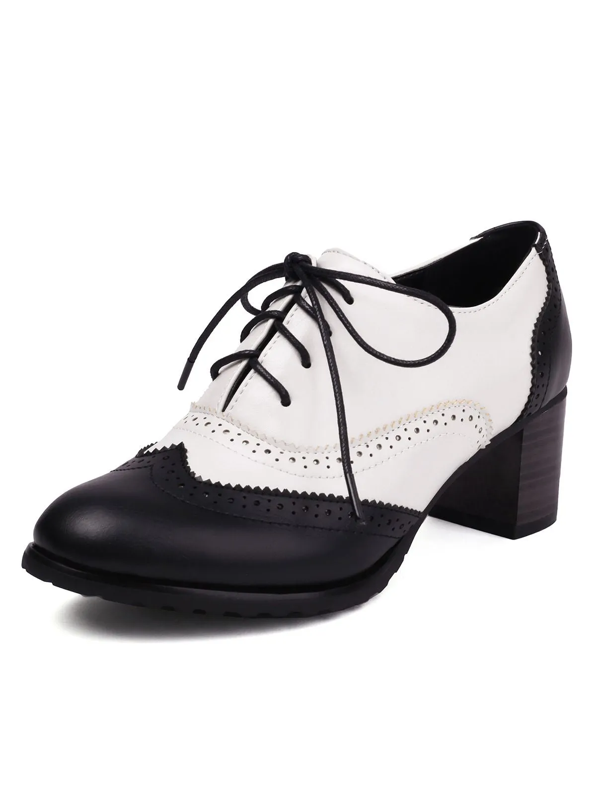 Retro Colorblock High Heel Ankle Boots sold by Retro Stage product image thumbnail 2