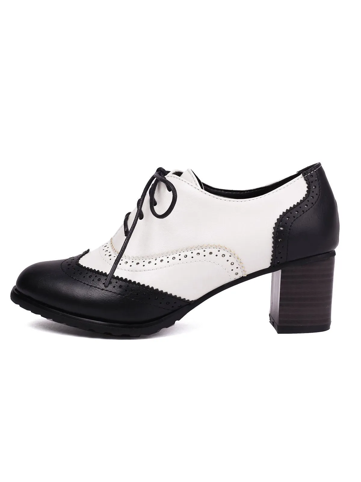 Retro Colorblock High Heel Ankle Boots sold by Retro Stage product image thumbnail 3