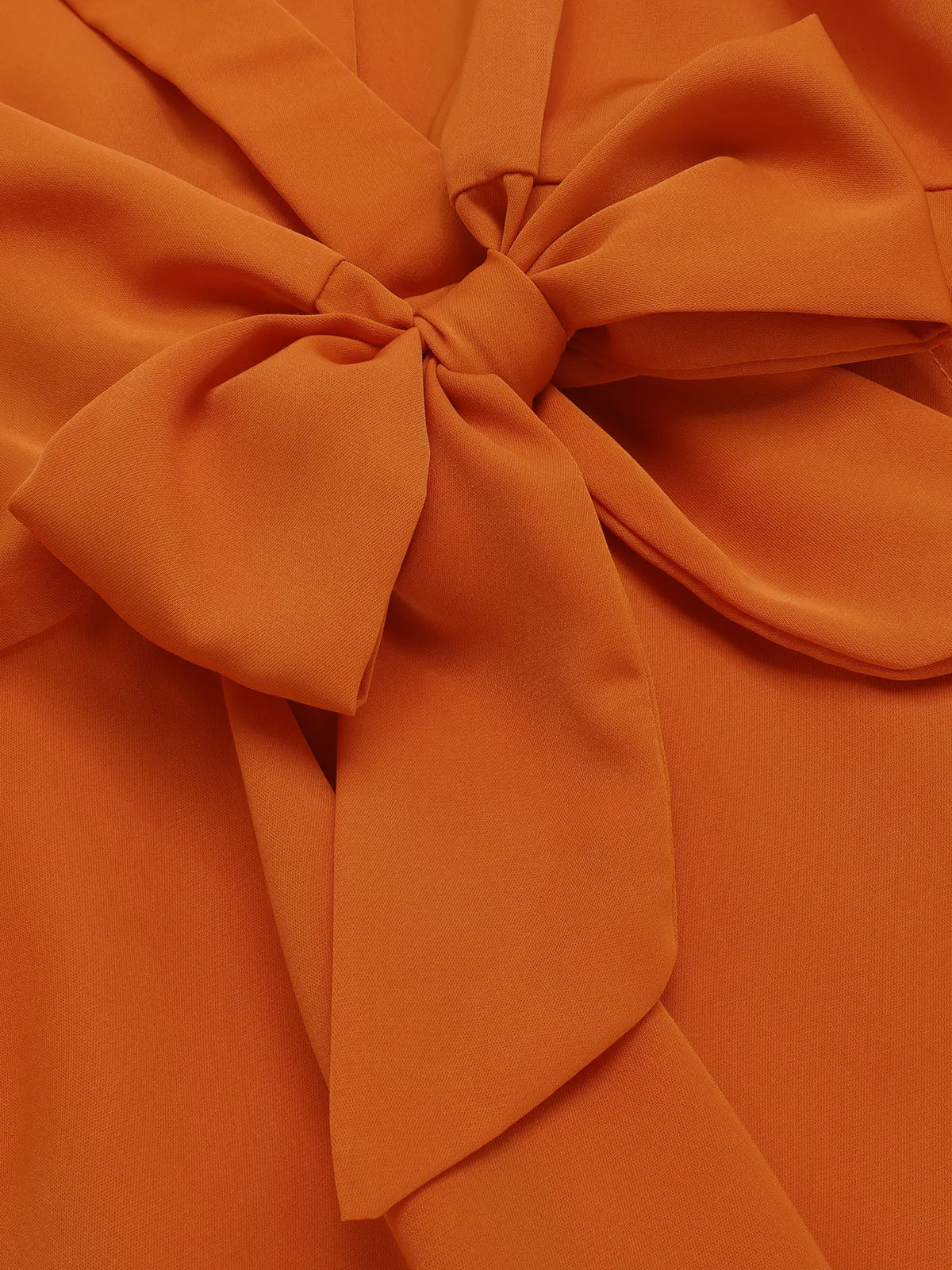 1930s Elegant Short-Sleeved Tie Waist Blouse sold by Retro Stage product image thumbnail 4