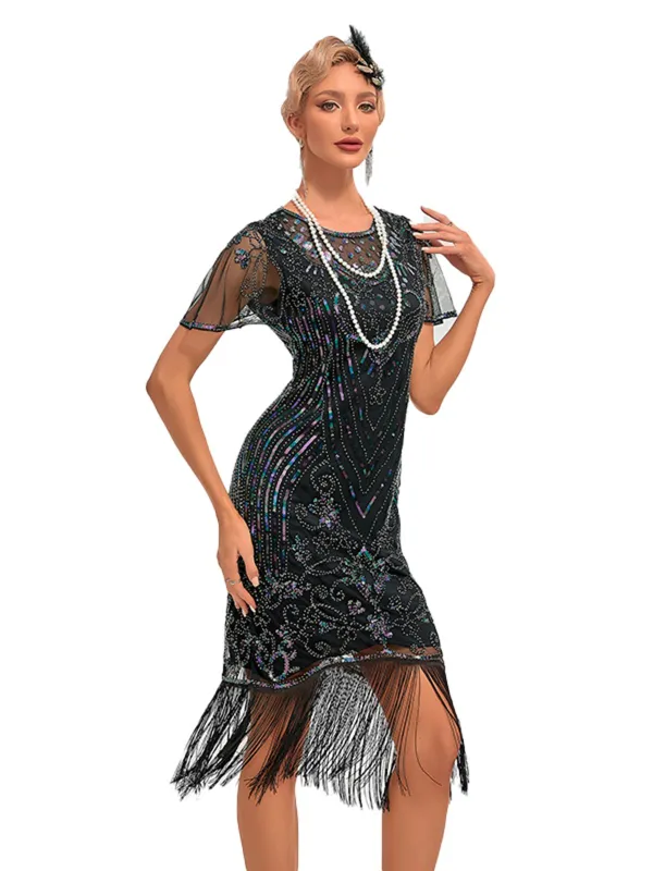 1920s Fringed 3D Beaded Dress sold by Retro Stage