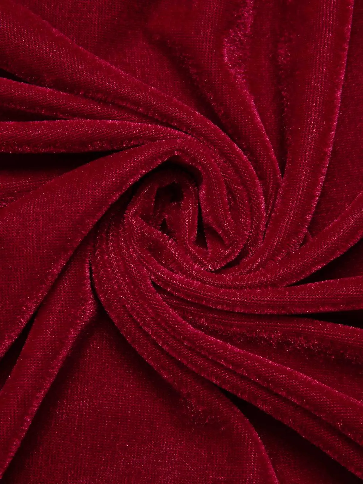 Wine Red 1950s Lace Patchwork Night Robe sold by Retro Stage product image thumbnail 4