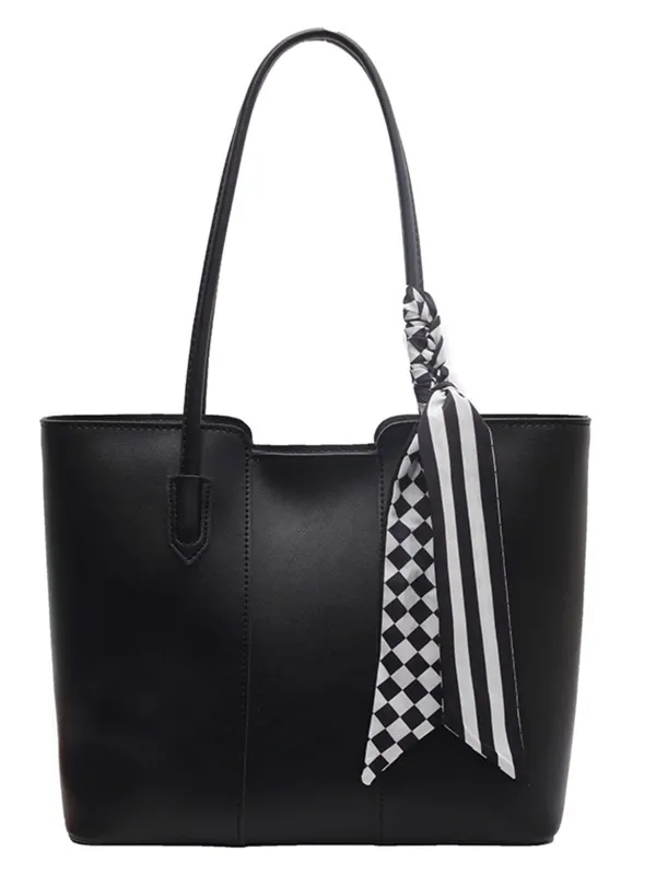 Vintage Scarf-Tied Shoulder Tote Bag made by Retro Stage