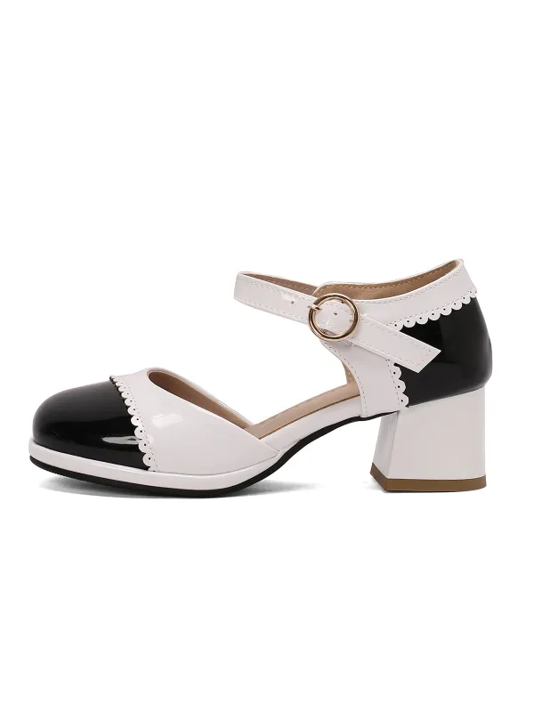 Retro Mary Jane Round Toe High Heel Shoes sold by Retro Stage