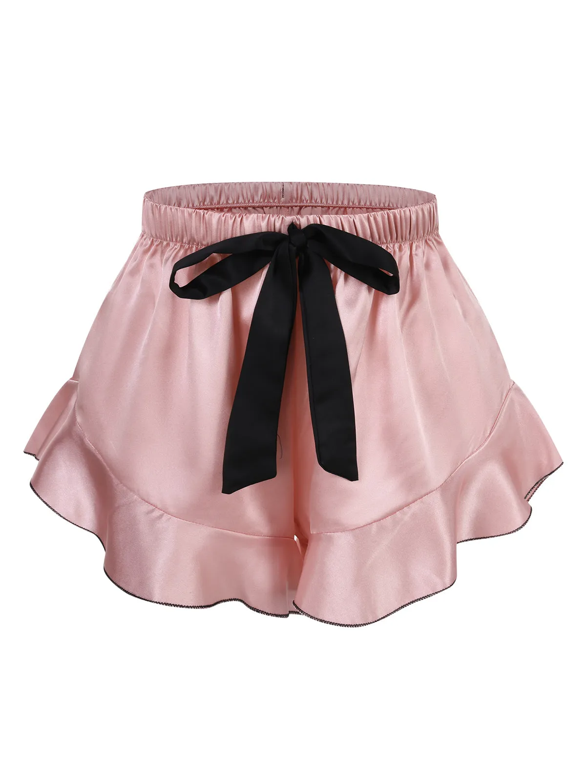 1970s Spaghetti Straps Satin Ribbon Pajamas sold by Retro Stage product image thumbnail 5
