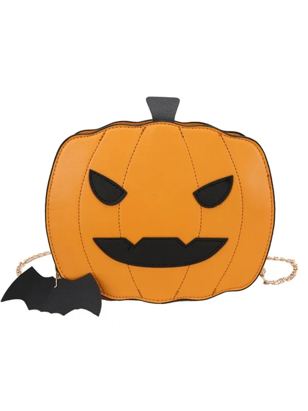 Retro Halloween Pumpkin Shoulder Bag sold by Retro Stage