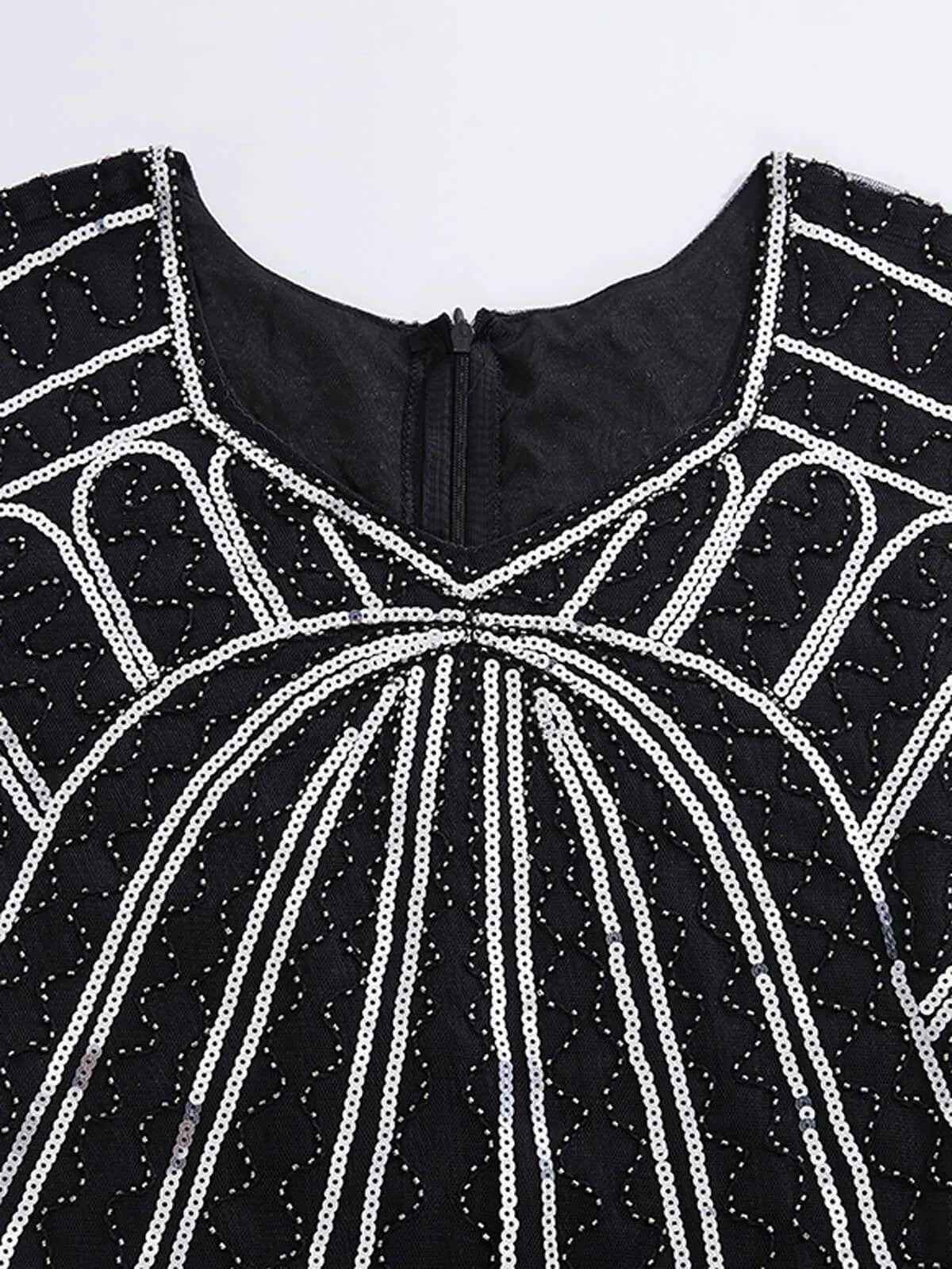 1920s Sequin Fringed Gatsby Dress sold by Retro Stage product image thumbnail 4
