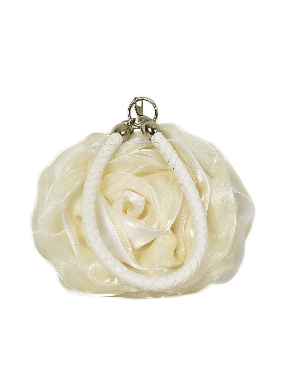 Silk 3D Flower Vintage Handbag sold by Retro Stage product image thumbnail 5