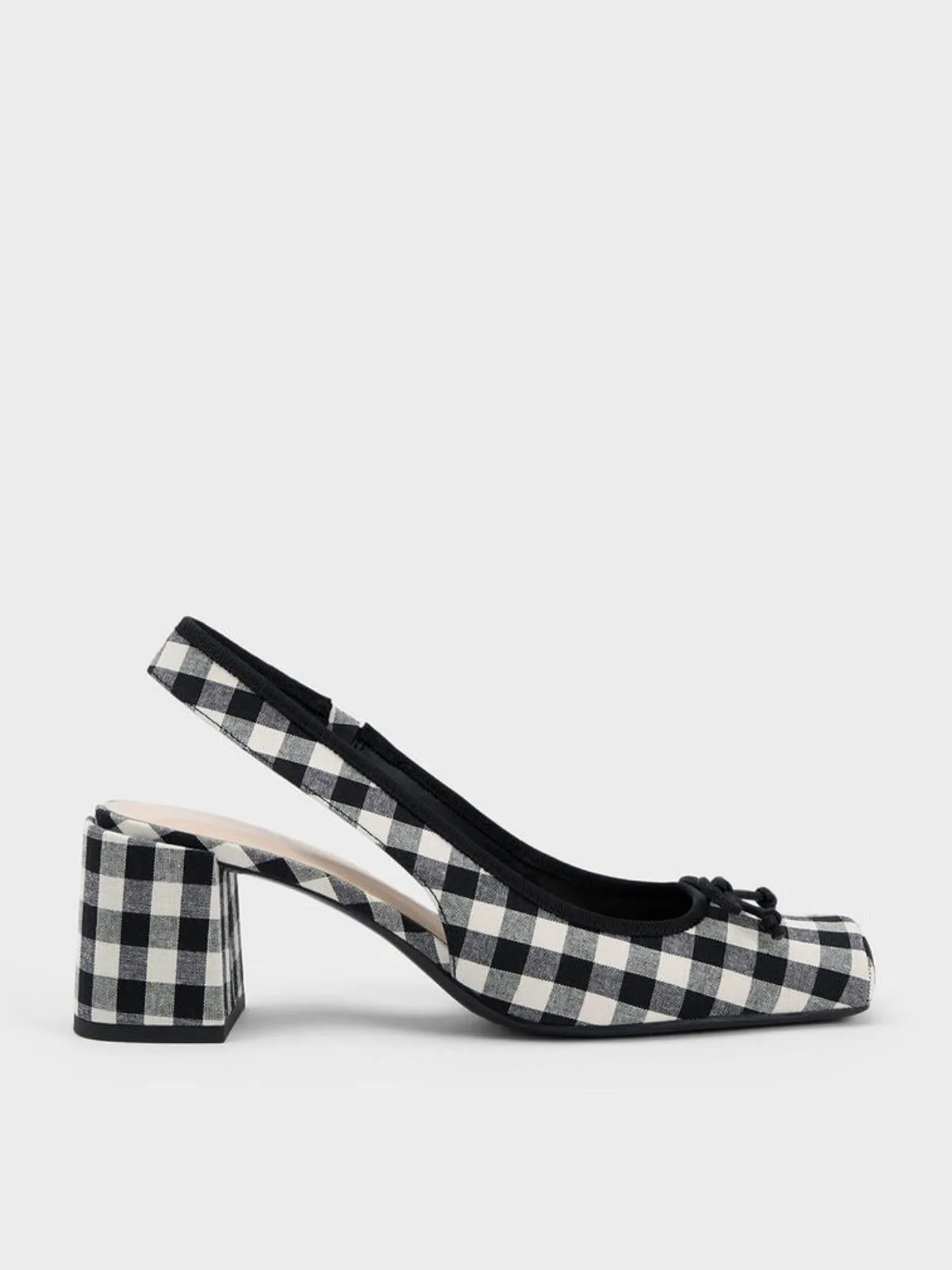 Retro Mary Jane Plaid Chunky Heel Shoes sold by Retro Stage product image thumbnail 4