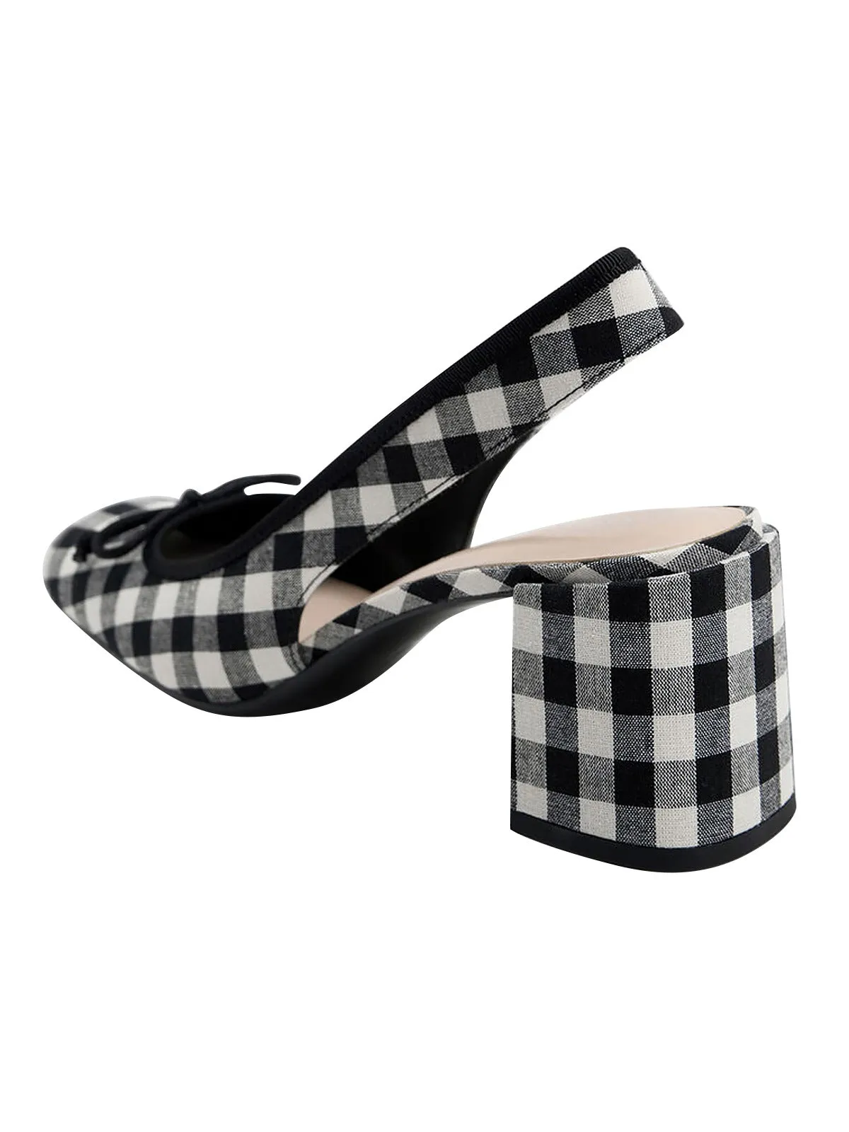Retro Mary Jane Plaid Chunky Heel Shoes sold by Retro Stage product image thumbnail 5