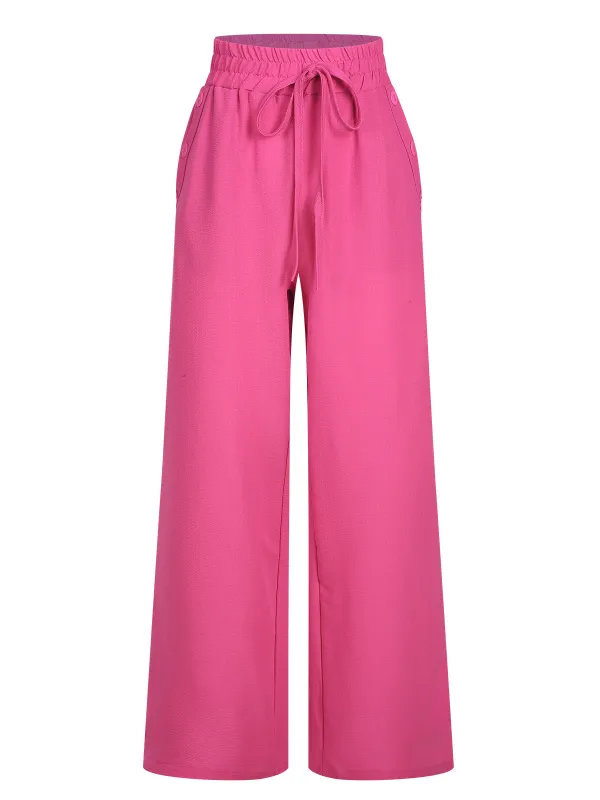 1940s Solid Elastic Waist Loose Pants sold by Retro Stage