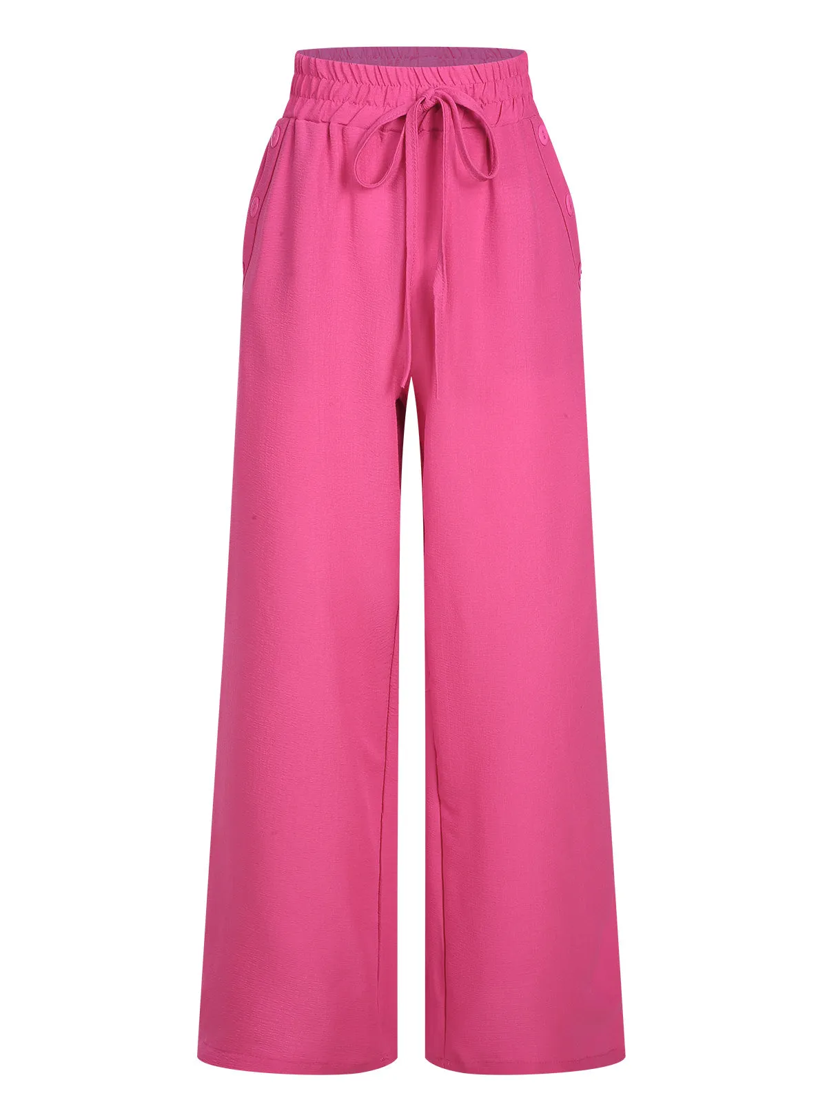 1940s Solid Elastic Waist Loose Pants sold by Retro Stage