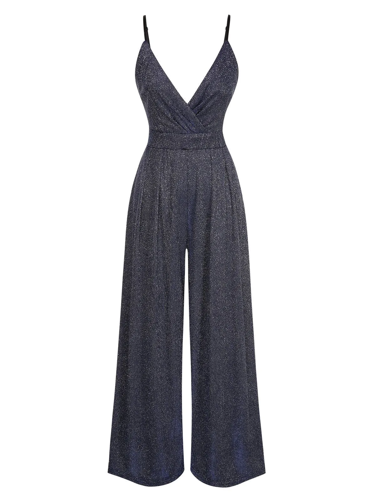 1950s Spaghetti Strap Deep V-Neck Jumpsuit sold by Retro Stage product image thumbnail 5