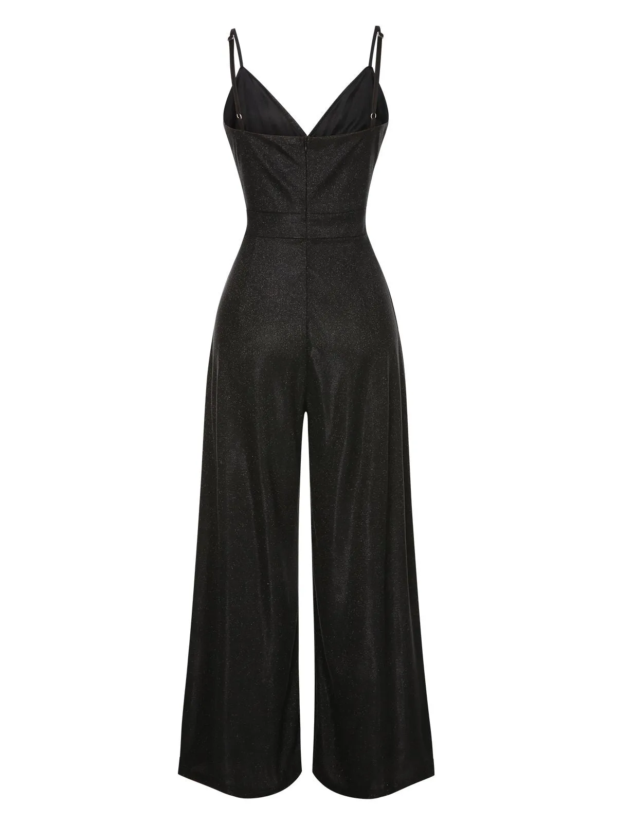 1950s Spaghetti Strap Deep V-Neck Jumpsuit sold by Retro Stage product image thumbnail 3