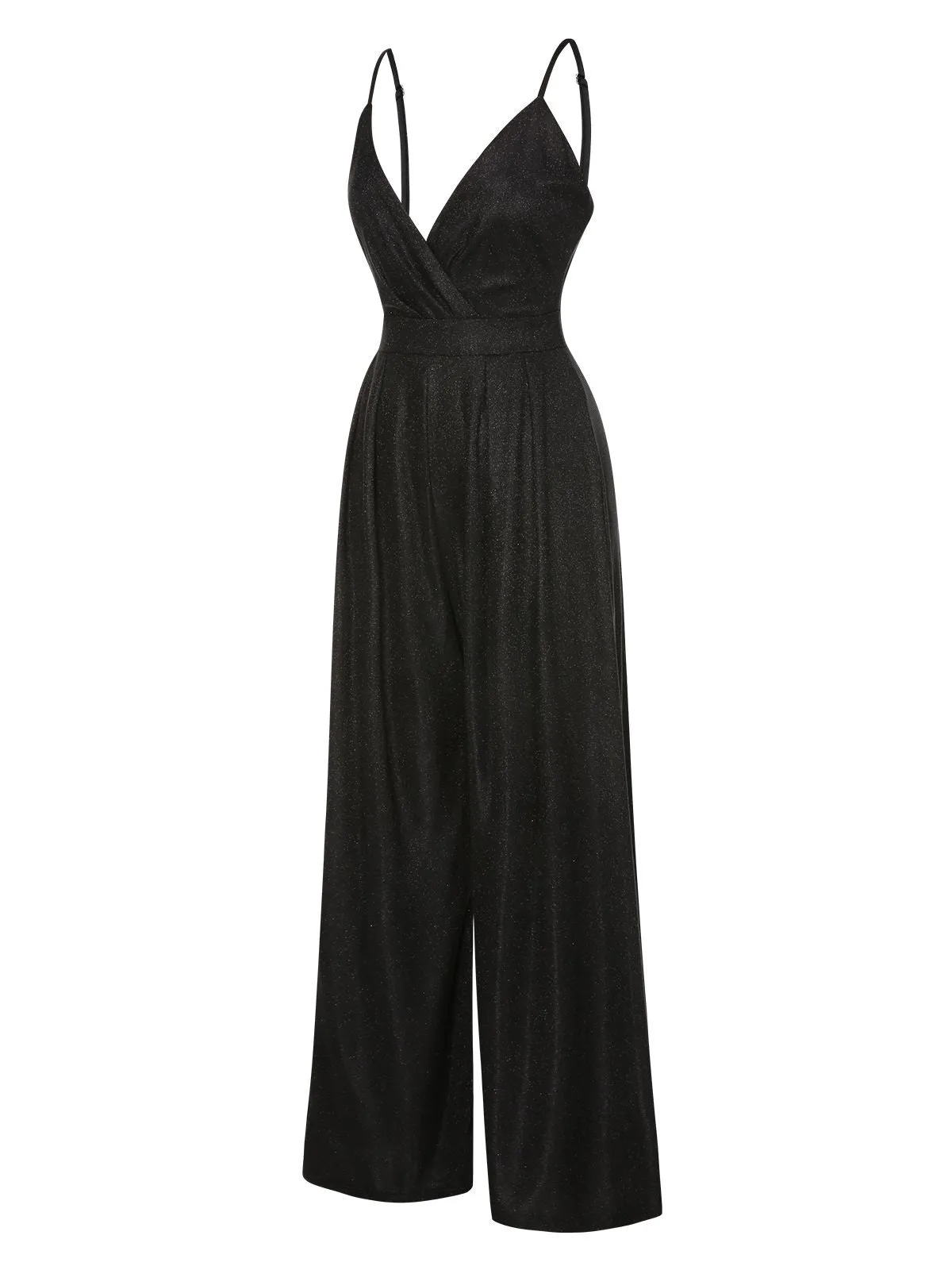 1950s Spaghetti Strap Deep V-Neck Jumpsuit sold by Retro Stage product image thumbnail 2