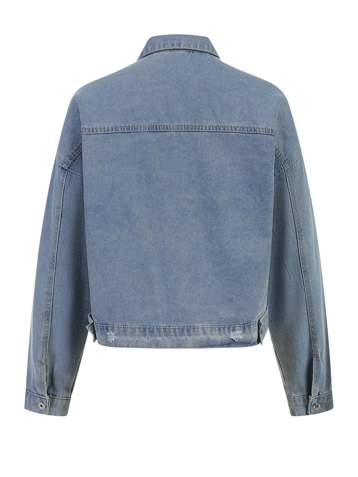 Retro 1980s Leopard Patchwork Denim Jacket sold by Retro Stage product image thumbnail 4