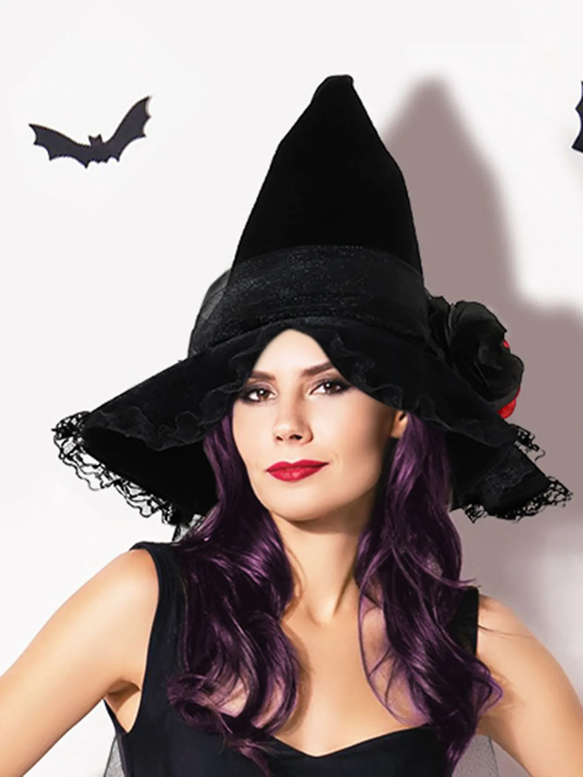 Vintage Wizard Witch Pointed Halloween Hat sold by Retro Stage product image thumbnail 2