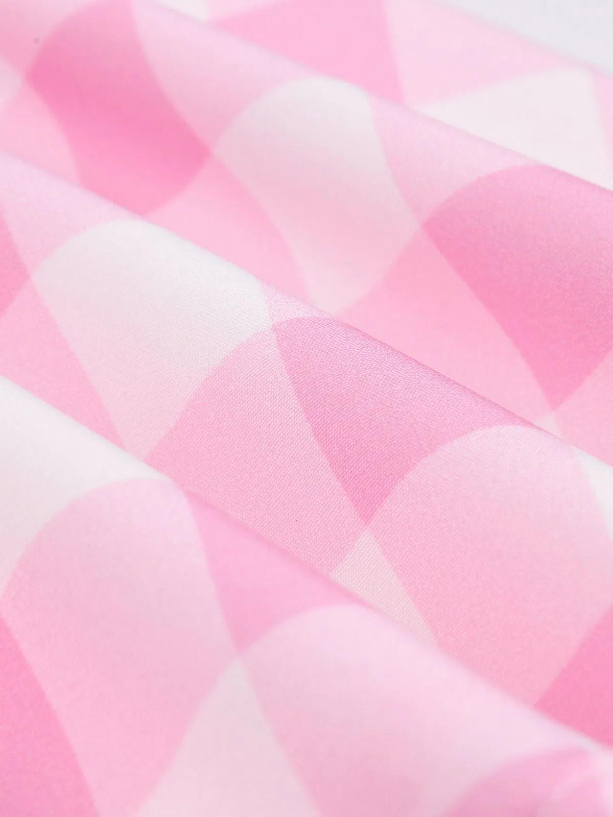 Light Pink 1950s Halter Plaids Belted Dress sold by Retro Stage product image thumbnail 4