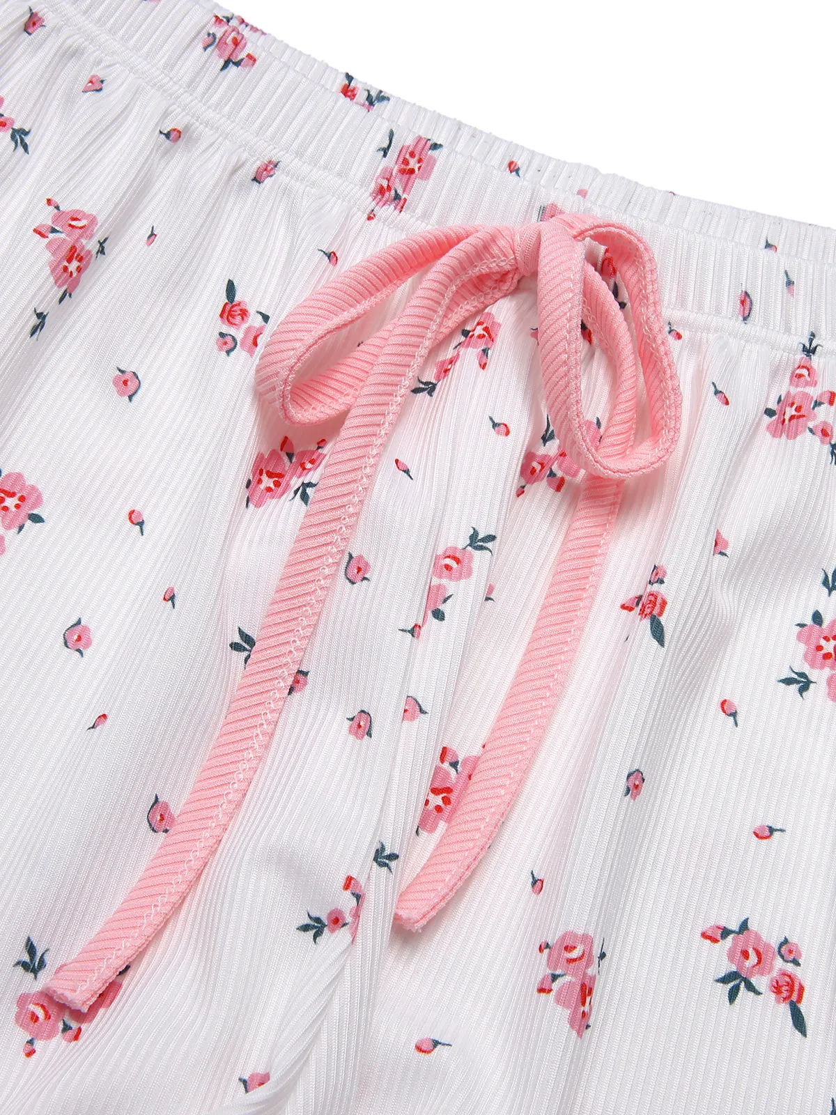 Pink 1950s Floral Lace Patchwork Sleepwear sold by Retro Stage product image thumbnail 4