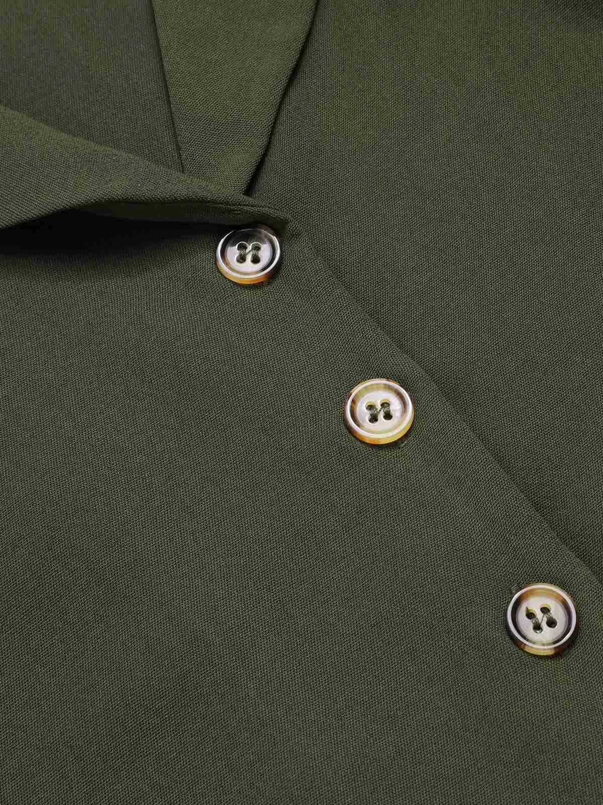 Green 1950s Waist Tie Lapel Romper sold by Retro Stage product image thumbnail 4