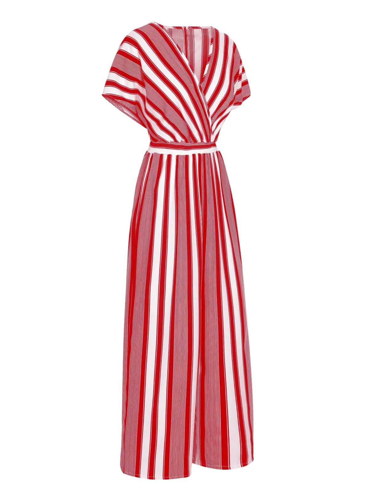 1970s V-Neck Contrast Stripes Jumpsuit sold by Retro Stage product image thumbnail 2
