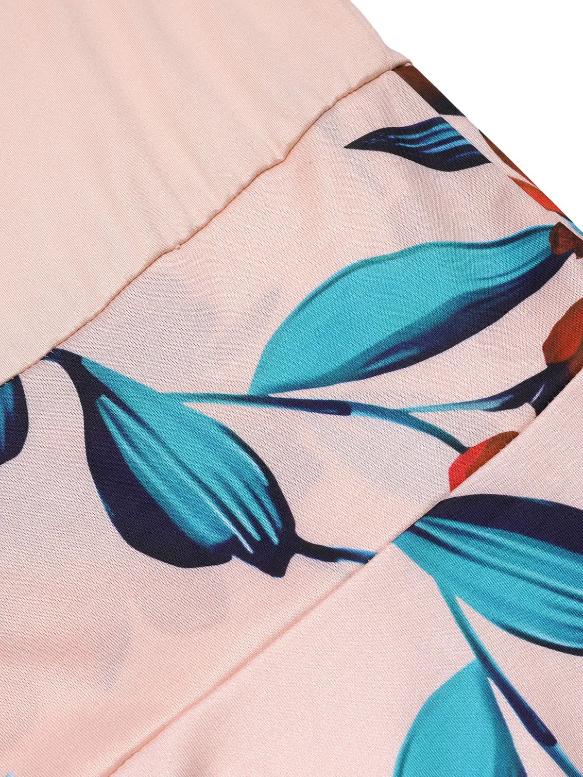 1970s Round Neck Floral Patchwork Dress sold by Retro Stage product image thumbnail 5