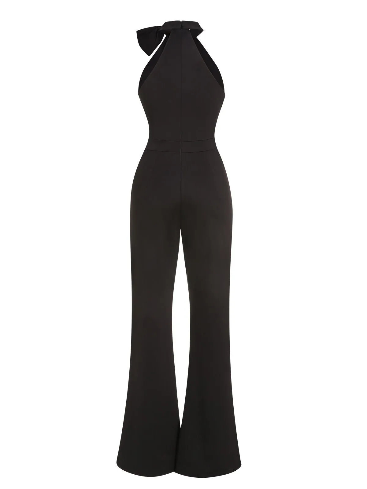 1960s Crewl Halter Bow Solid Jumpsuit sold by Retro Stage product image thumbnail 3