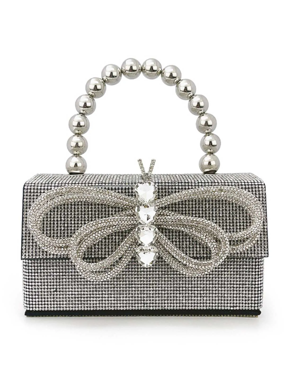 Shiny Bow Rhinestone Party Bag sold by Retro Stage product image thumbnail 3