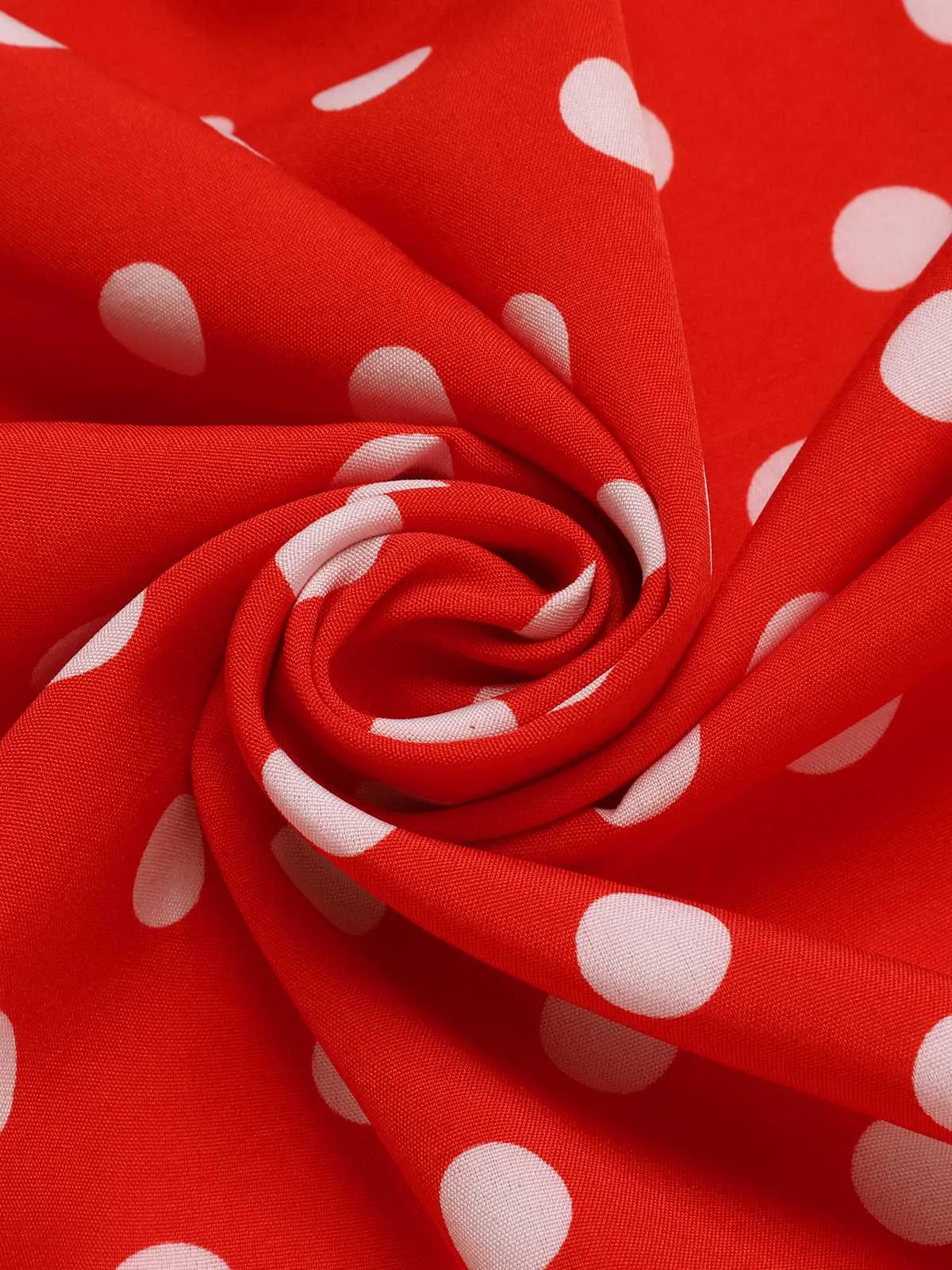 1930s High Waist Contrast Polka Dots Skirt sold by Retro Stage product image thumbnail 4