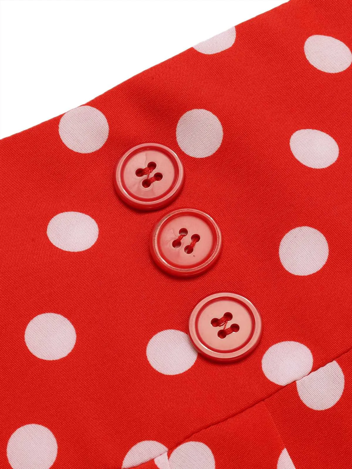 1930s High Waist Contrast Polka Dots Skirt sold by Retro Stage product image thumbnail 5