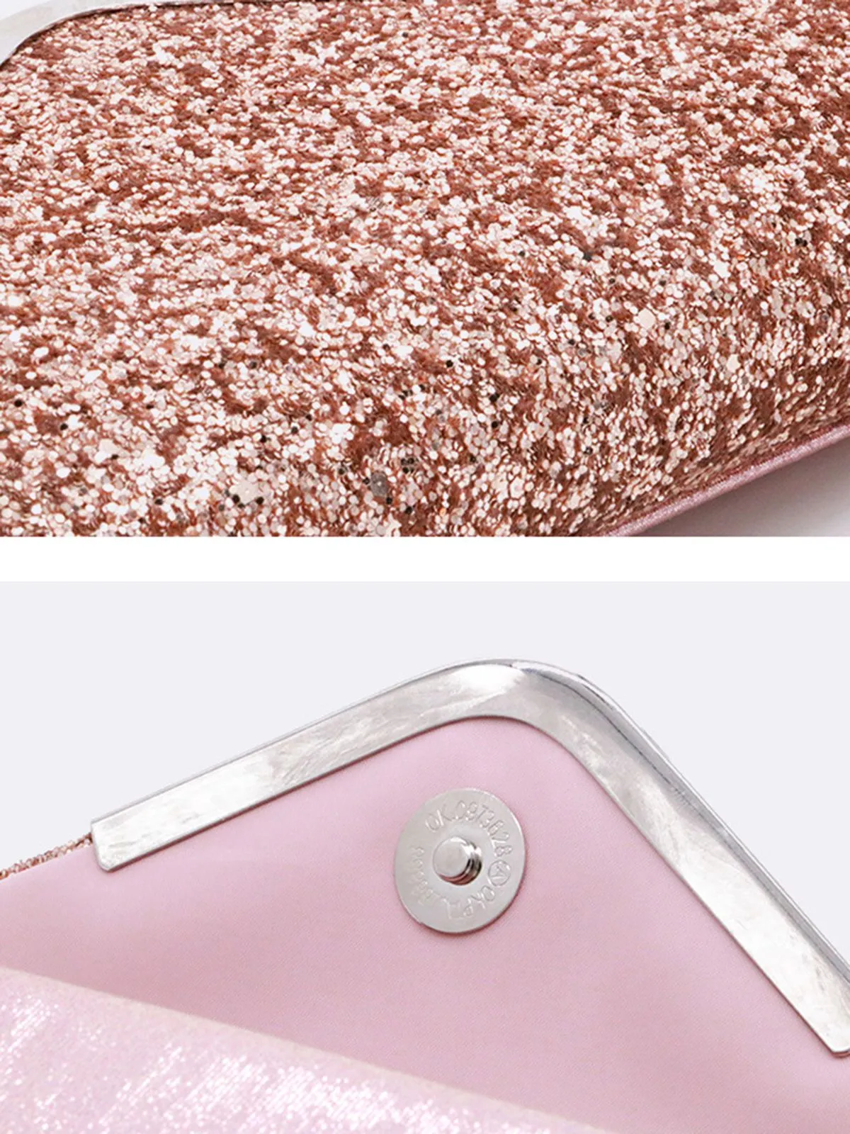 Retro Sequined Leather Evening Clutch sold by Retro Stage product image thumbnail 4