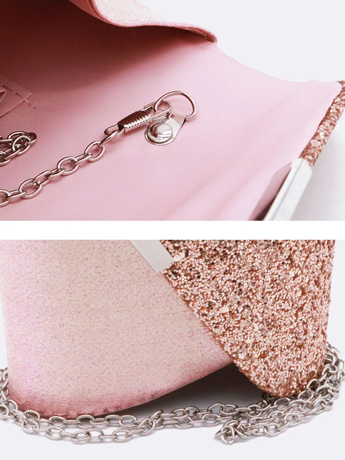 Retro Sequined Leather Evening Clutch sold by Retro Stage product image thumbnail 5