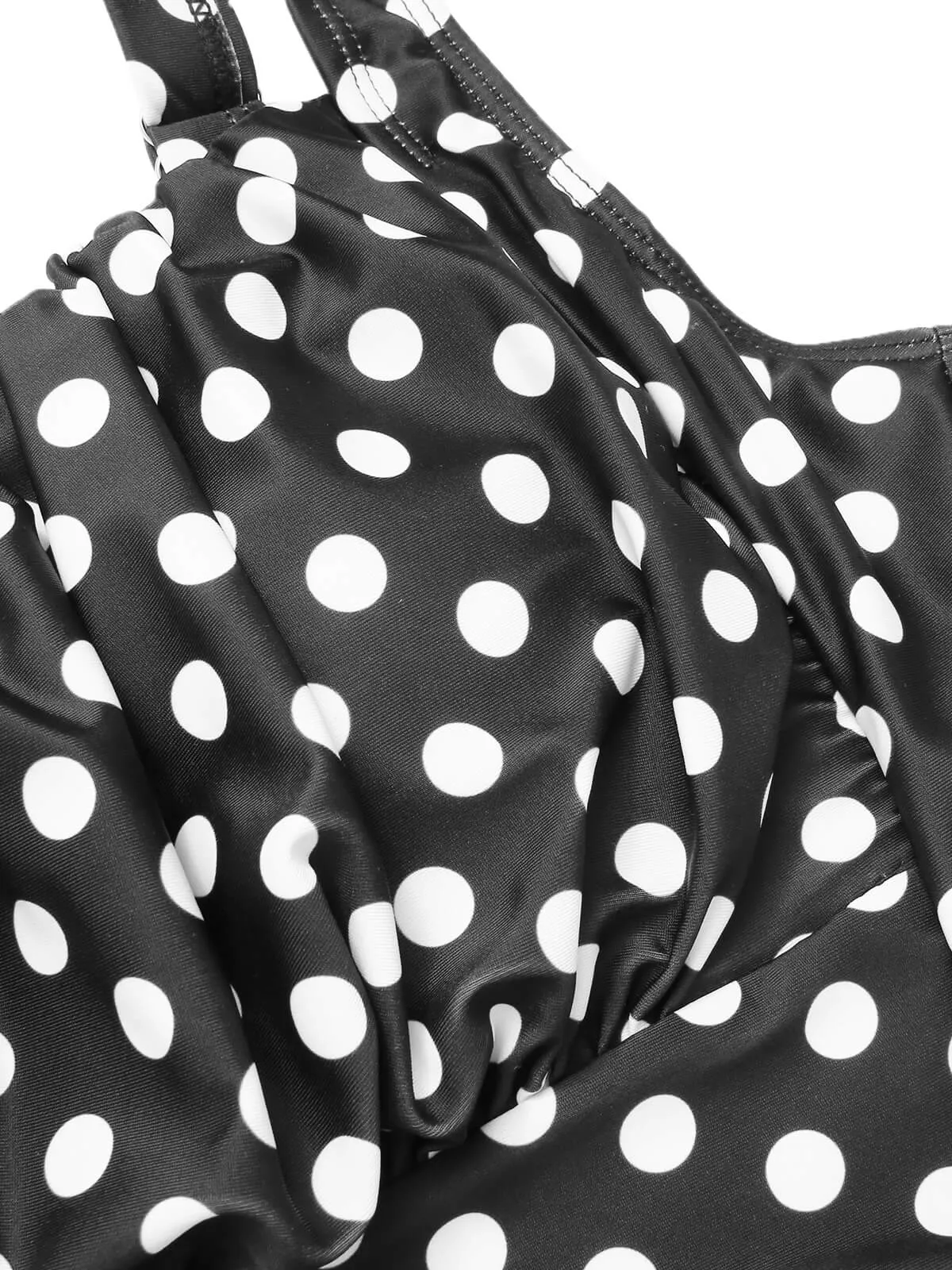 1940s Polka Dots Wrinkle Strap Swimsuit sold by Retro Stage product image thumbnail 5