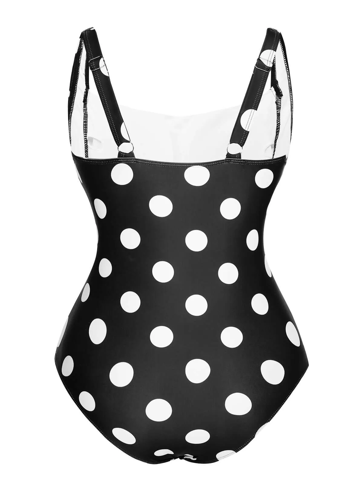 1940s Polka Dots Wrinkle Strap Swimsuit sold by Retro Stage product image thumbnail 3
