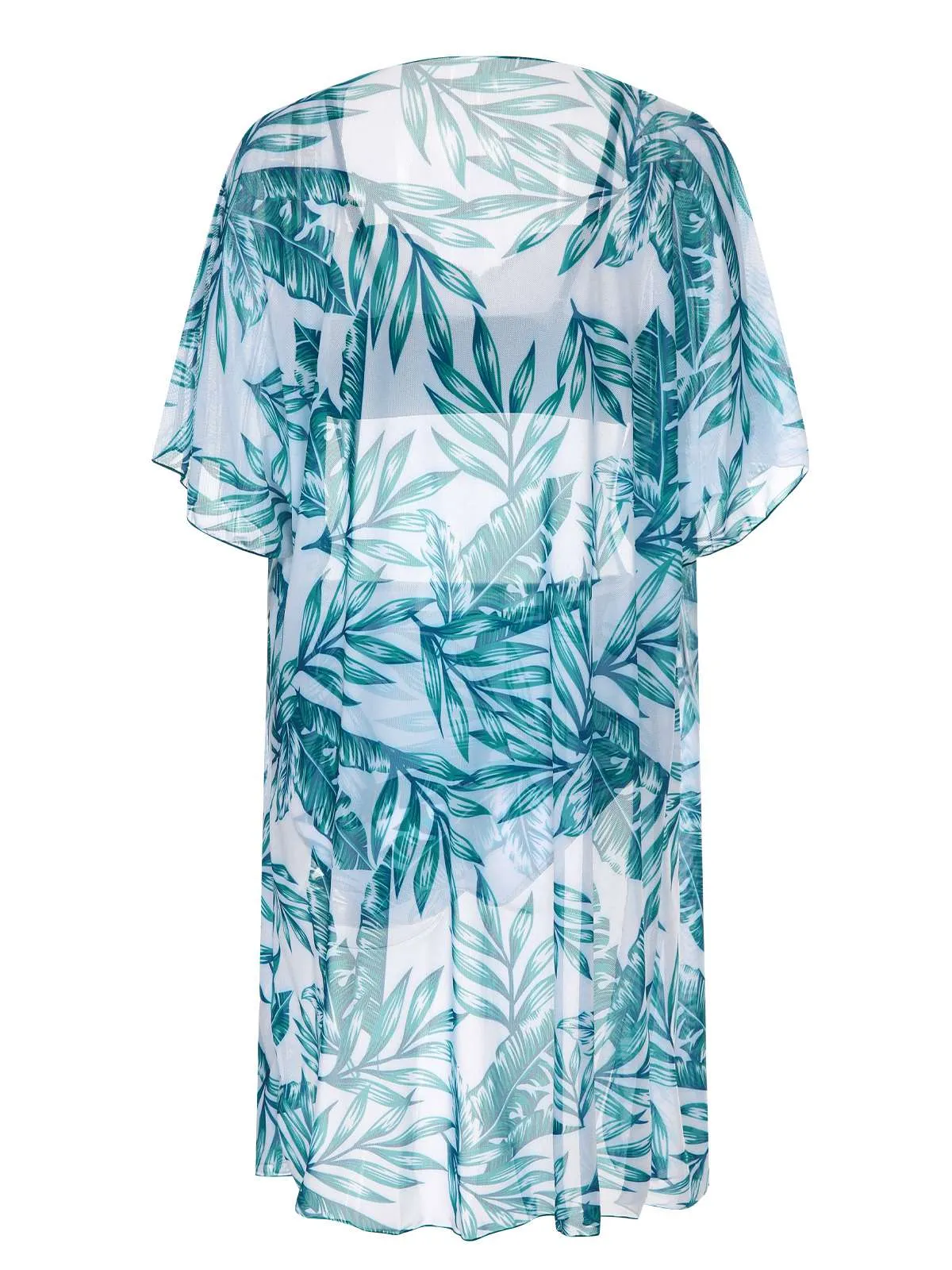 3PCS Green 1950s Ceramics Plant Prints Swimsuit & Cover-Up sold by Retro Stage product image thumbnail 4