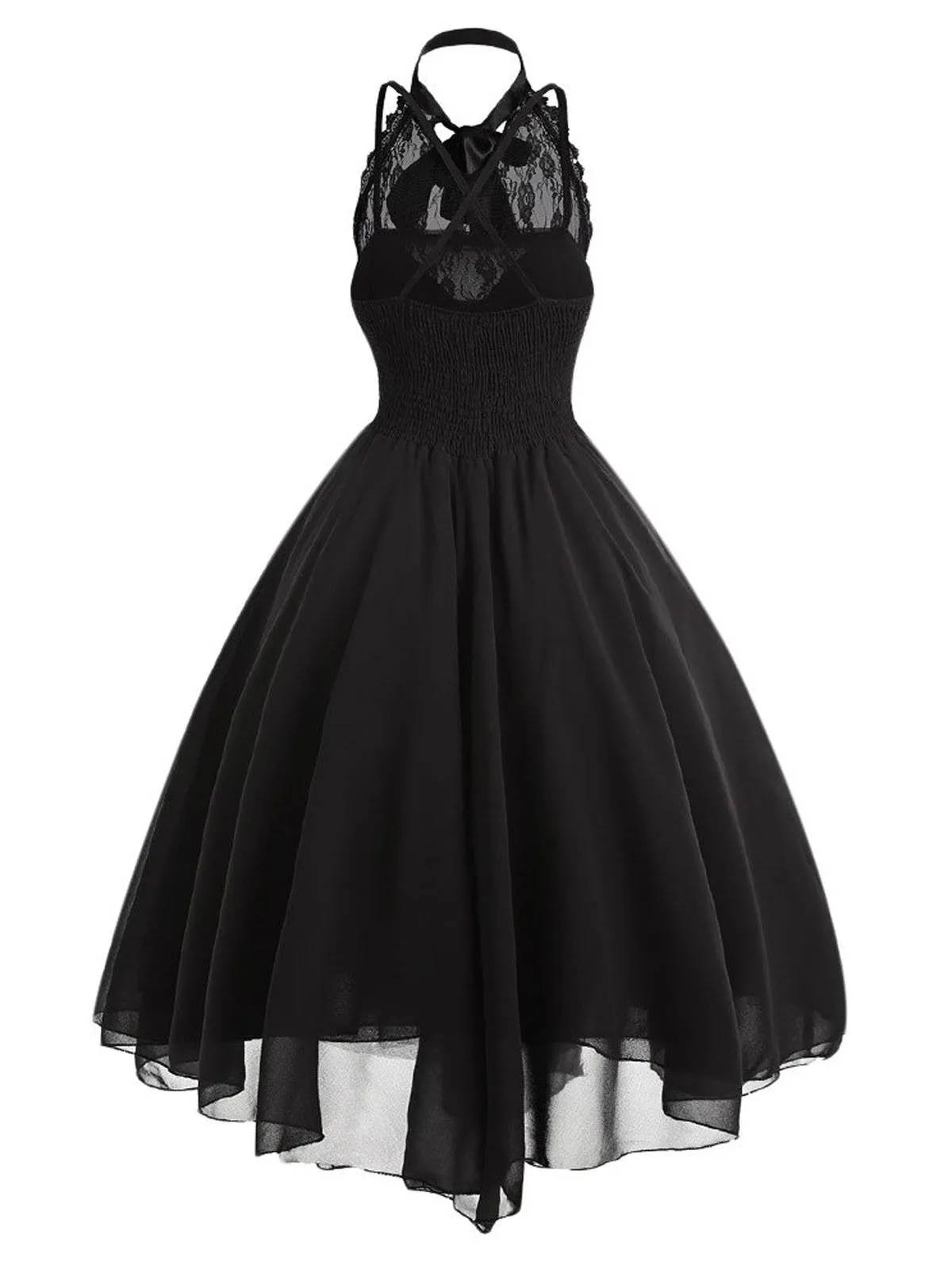 Halloween Gothic Steampunk Lace Dress sold by Retro Stage product image thumbnail 3