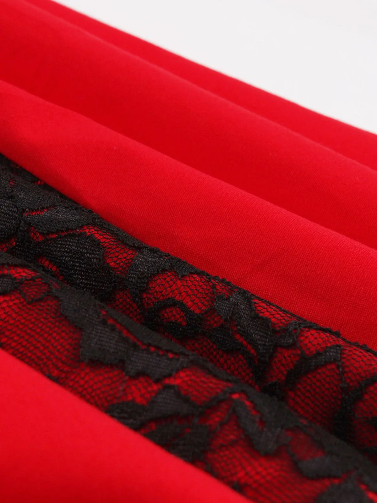 1980s Halloween Lace Patchwork Swing Dress sold by Retro Stage product image thumbnail 3