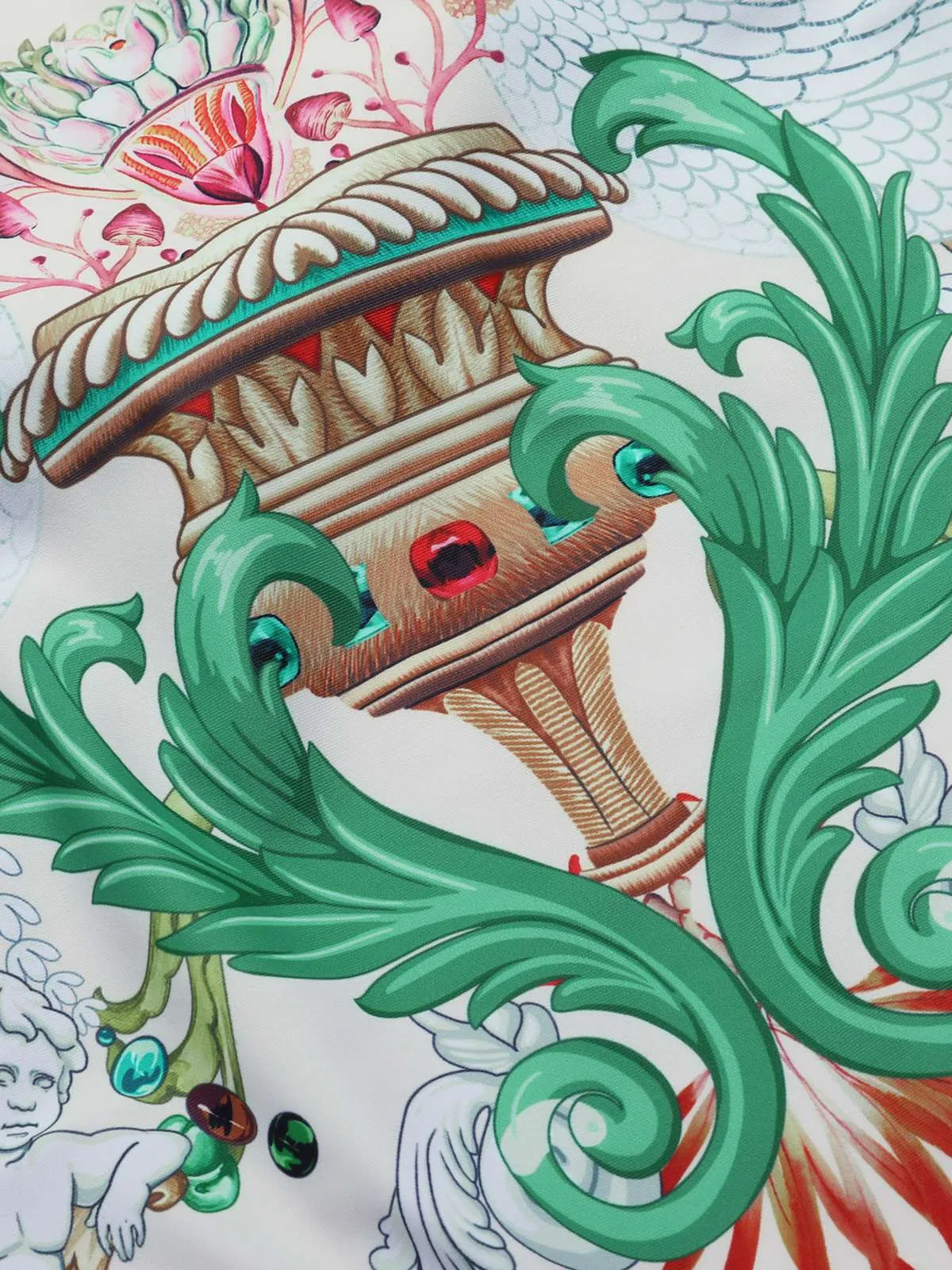 Multicolor 1950s 3D-Flowers Spaghetti Straps Swimsuit sold by Retro Stage product image thumbnail 4