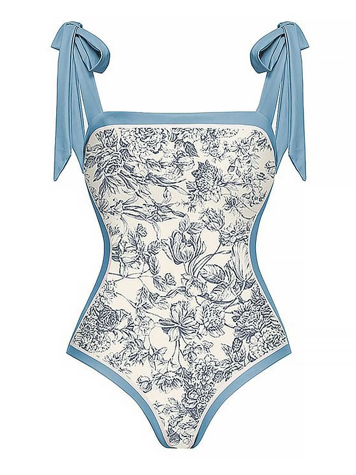 Blue 1930s Straps Reversible Swimsuit sold by Retro Stage product image thumbnail 2