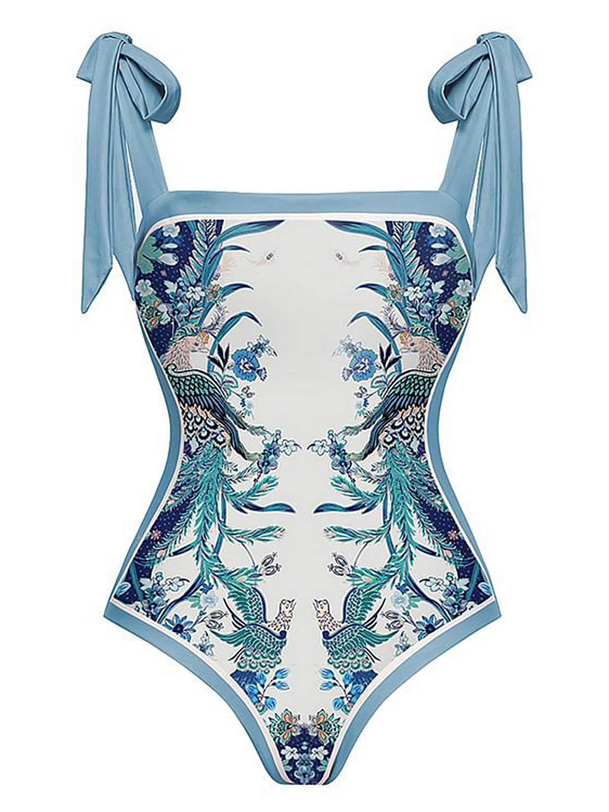 Blue 1930s Straps Reversible Swimsuit sold by Retro Stage