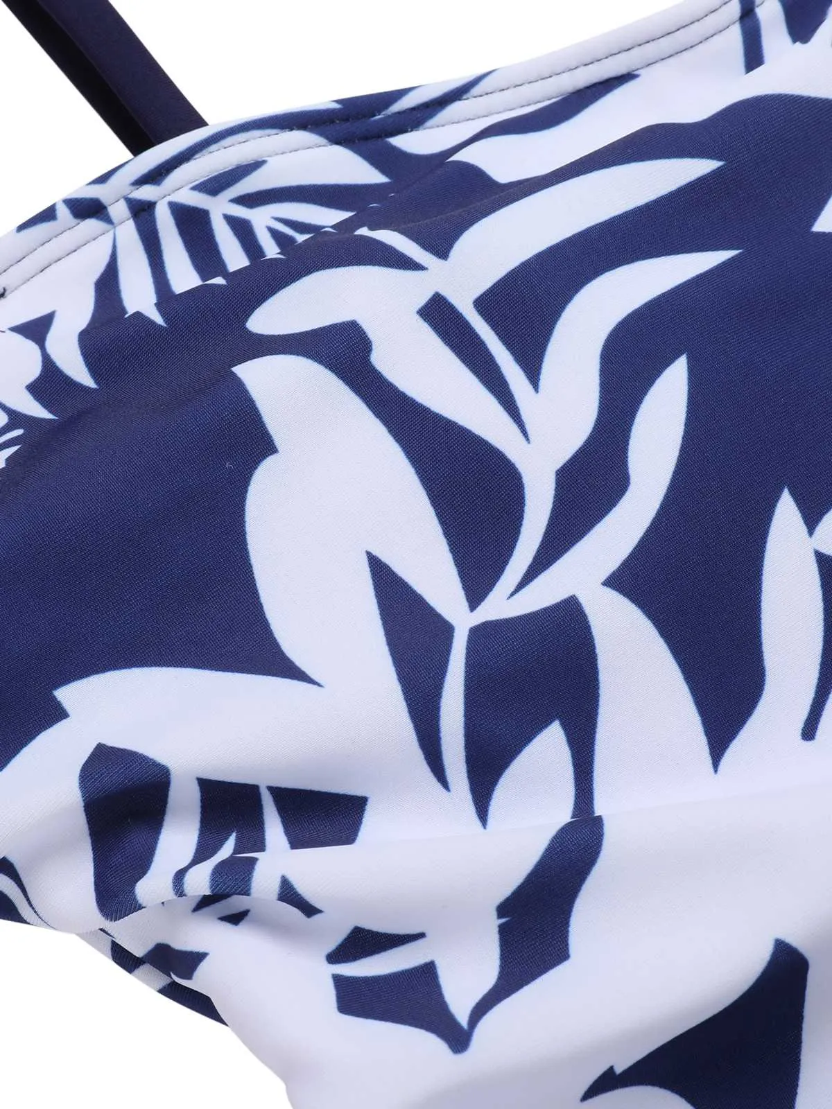 1960s Spaghetti Strap Plants Solid One-Piece Swimsuit sold by Retro Stage product image thumbnail 4