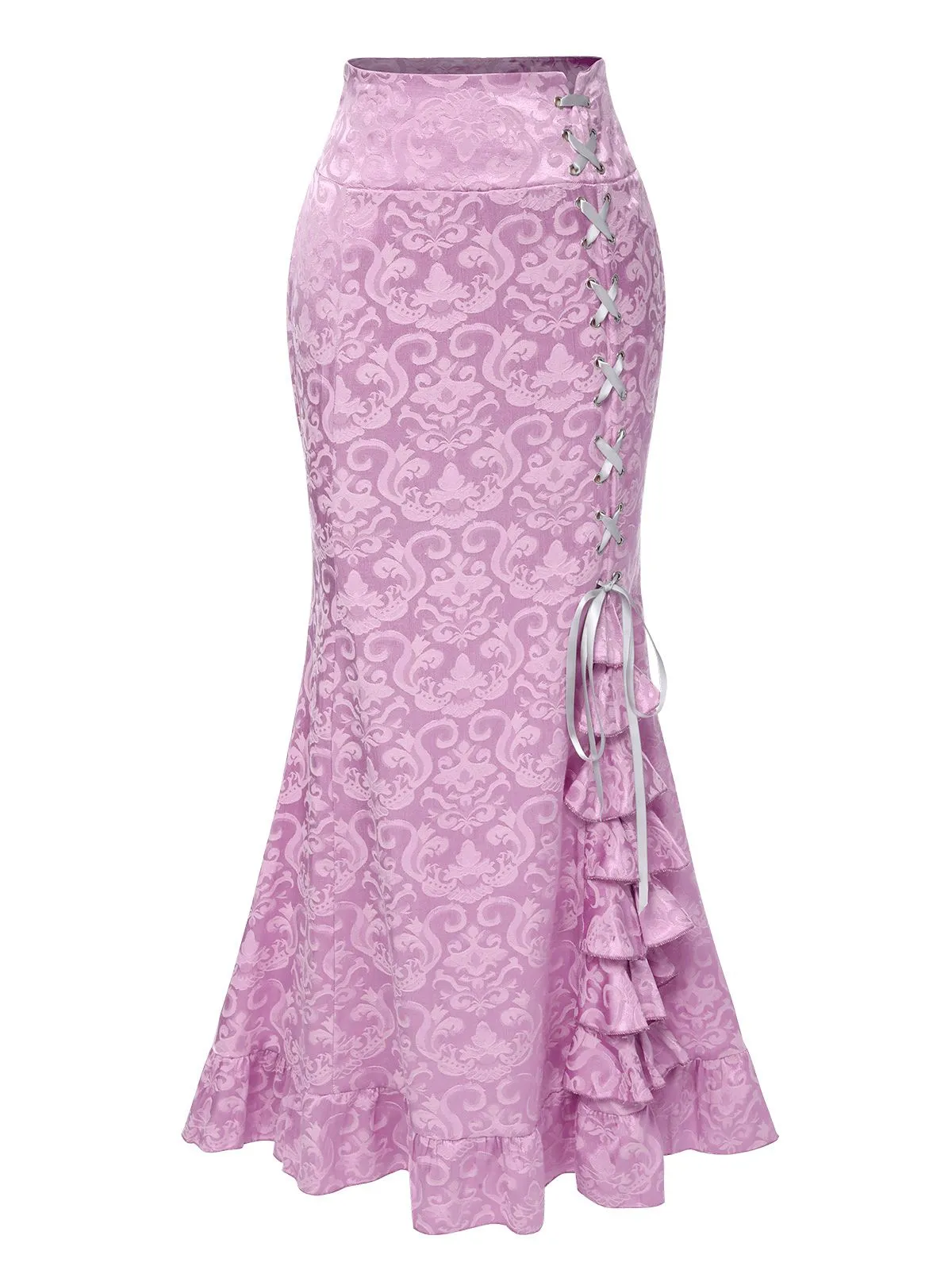 Vintage 1930s Punk Lace-Up Mermaid Skirt sold by Retro Stage