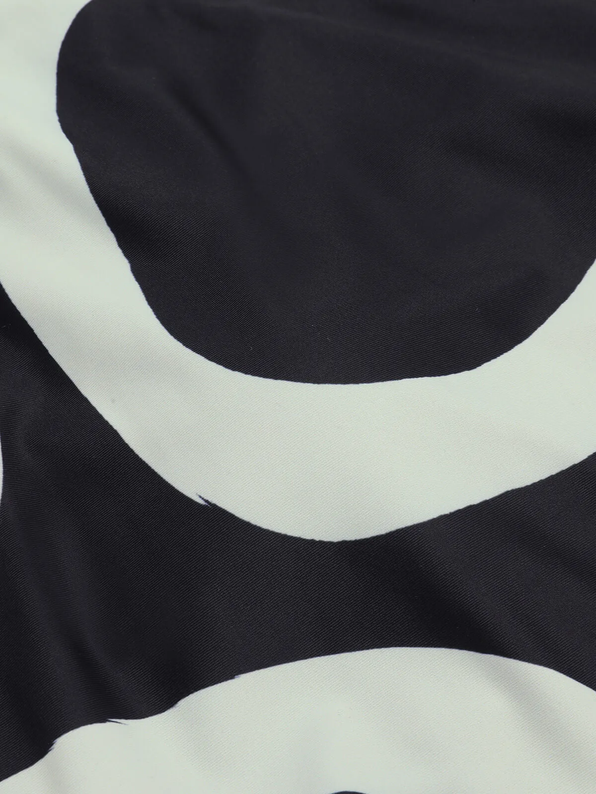 Black 1950s Geometric One-Shoulder Swimsuit sold by Retro Stage product image thumbnail 4