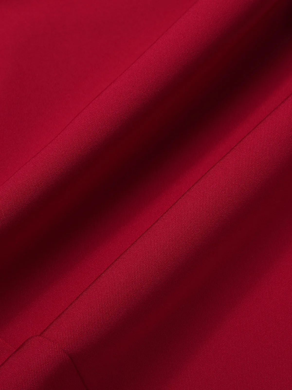 Red 1940s Pleated Button Pencil Skirt sold by Retro Stage product image thumbnail 5