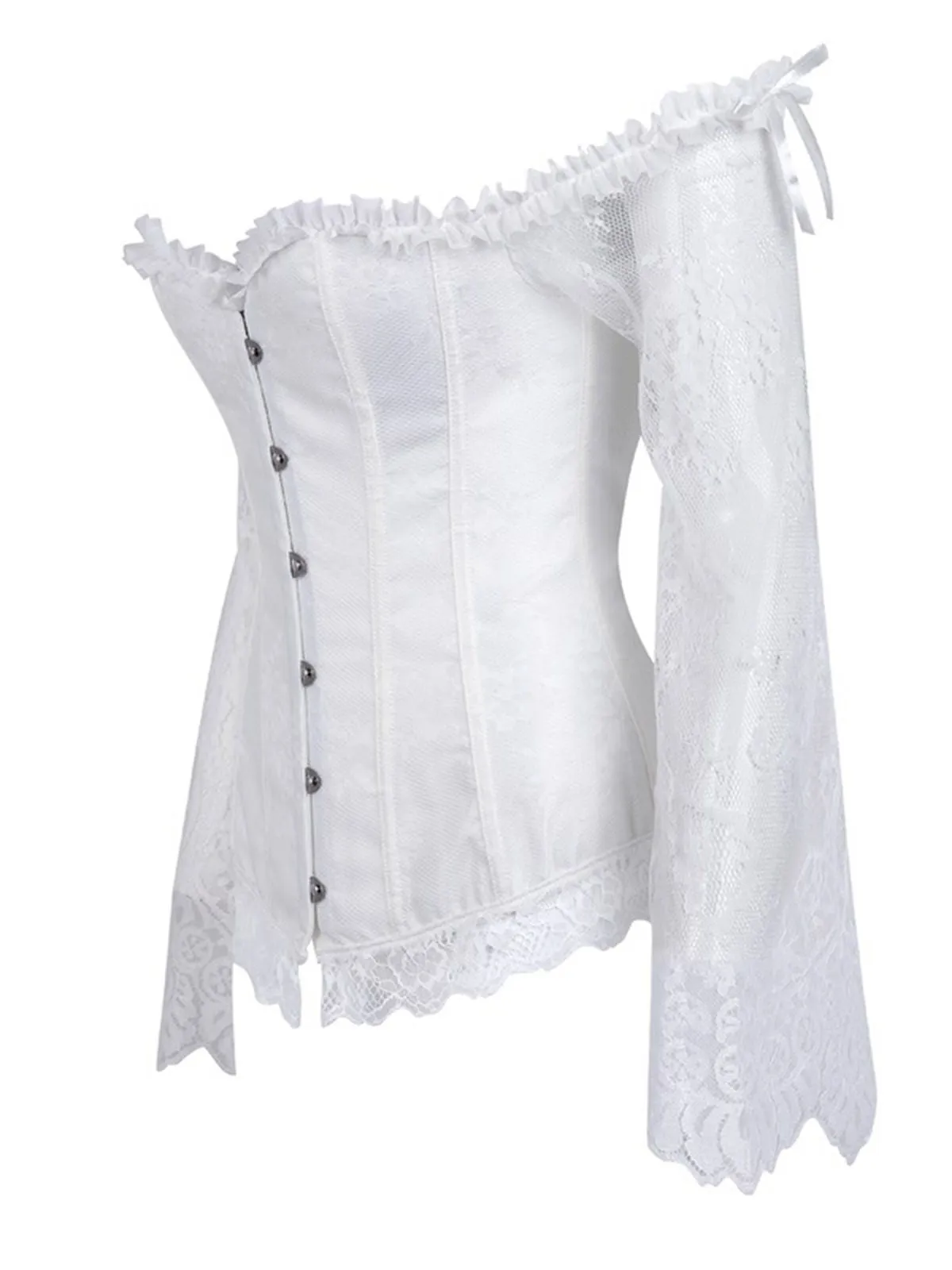 Halloween Steampunk Lace Patchwork Corset sold by Retro Stage product image thumbnail 2