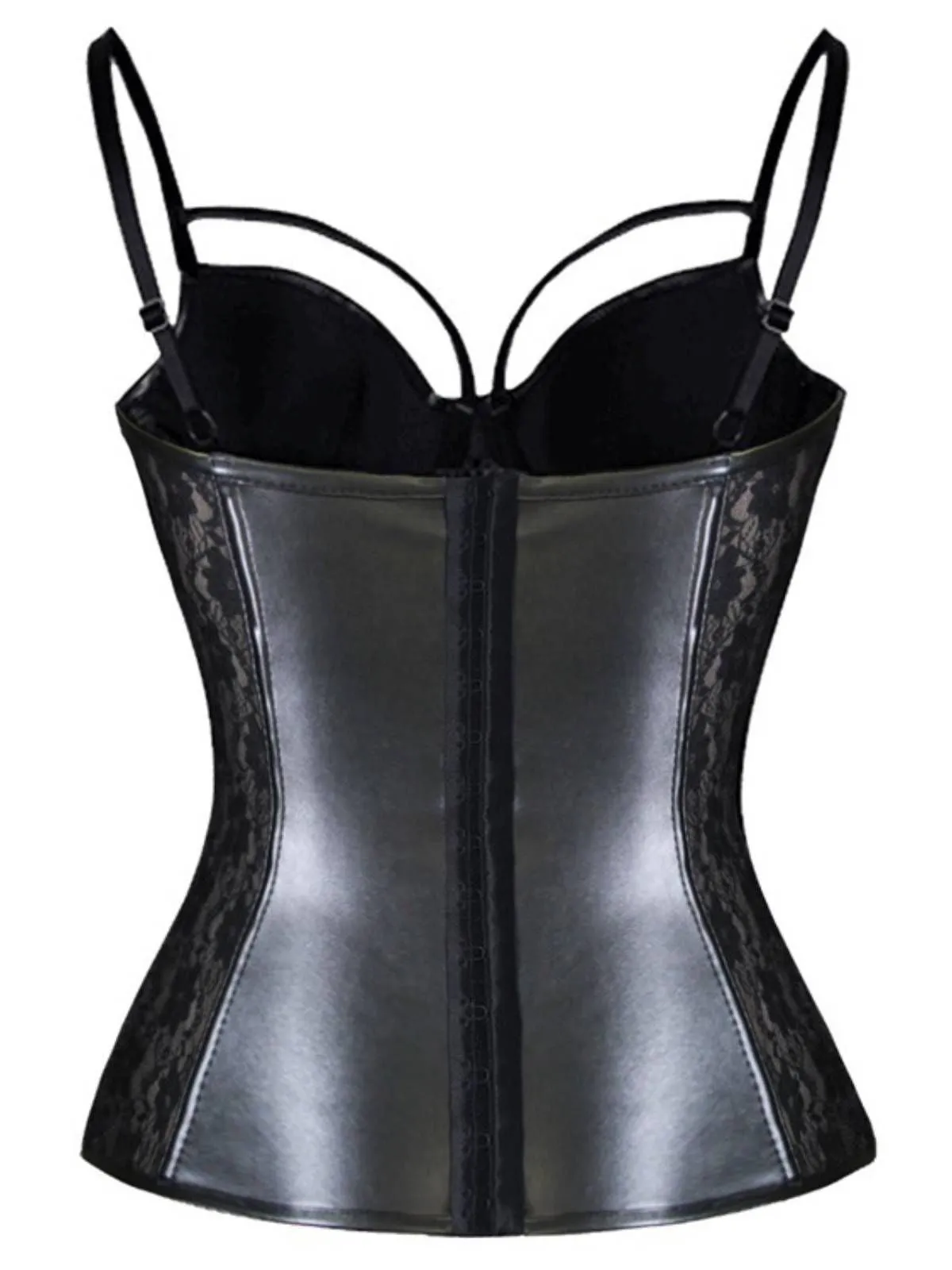 Steampunk Leather Gothic Strap Buckle Slip Corset sold by Retro Stage product image thumbnail 2