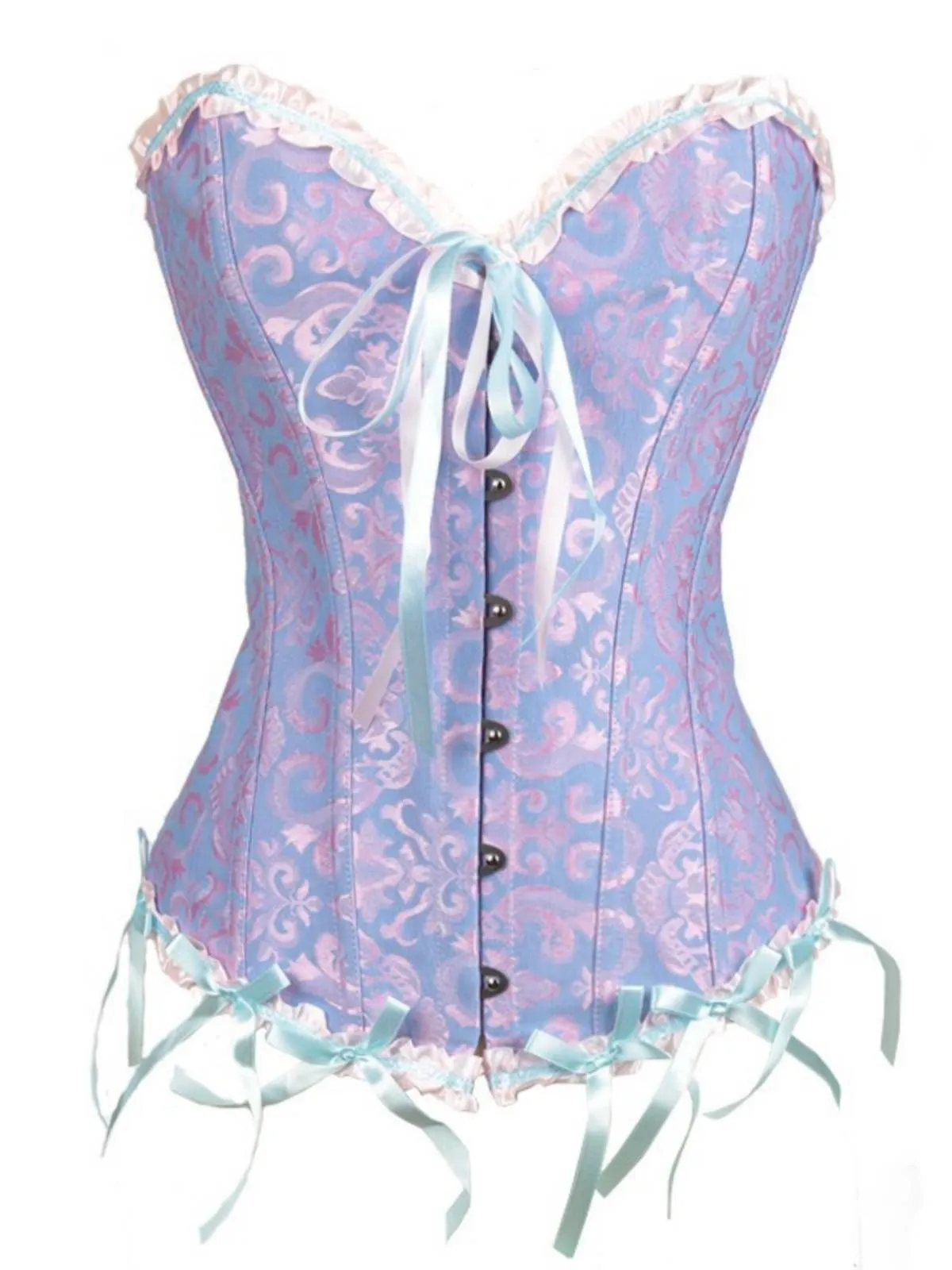 Steampunk Gothic Lace Overbust Corset sold by Retro Stage product image thumbnail 5