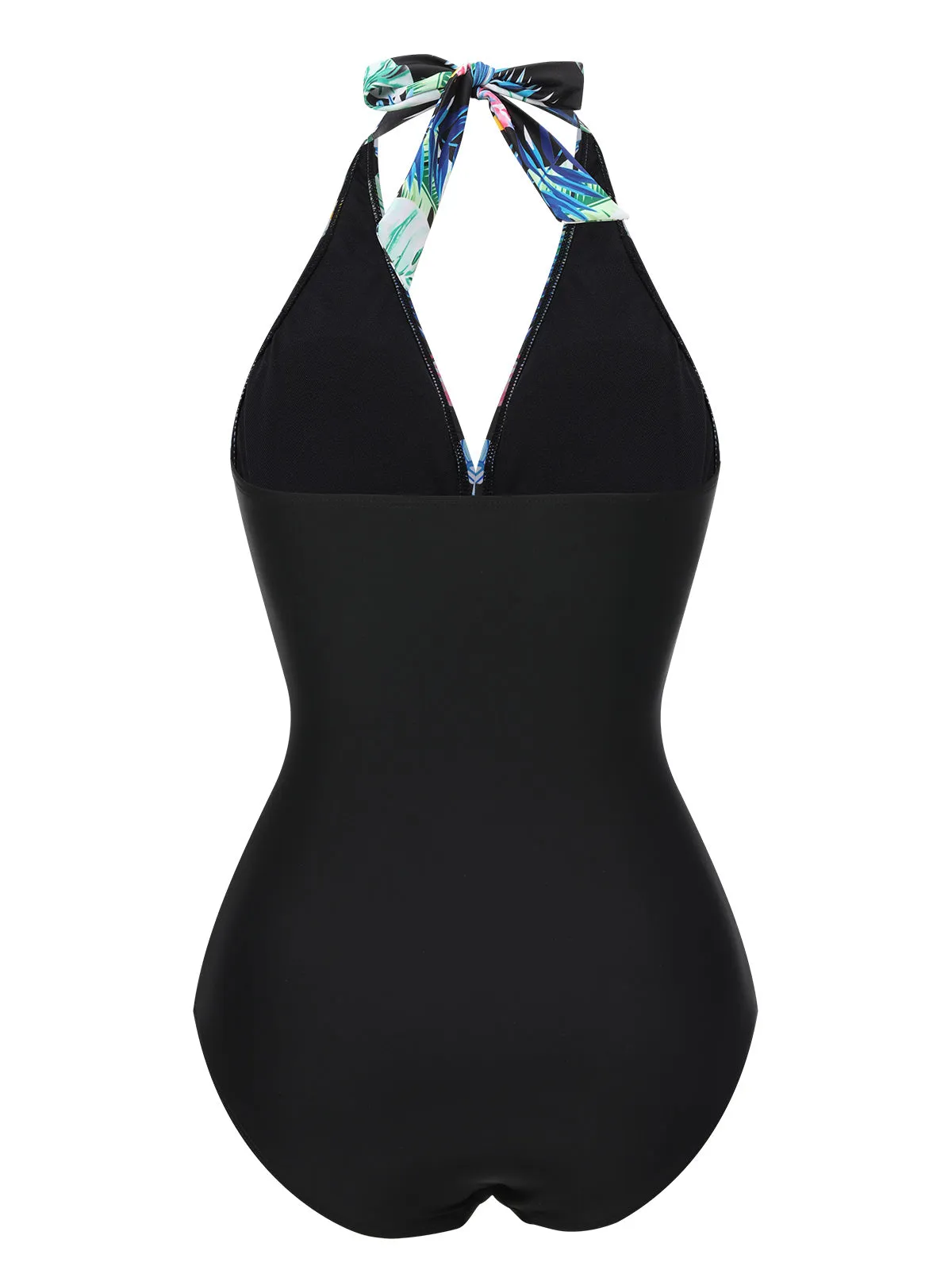 1930s Tropical Plants Lace-Up Halter Swimsuit sold by Retro Stage product image thumbnail 4
