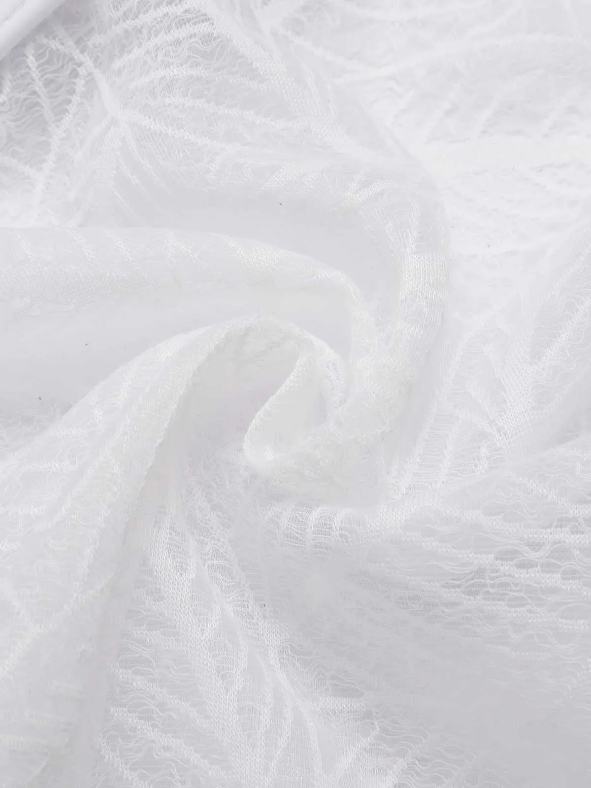 White 1930s Halter Backless Solid Swimsuit sold by Retro Stage product image thumbnail 4