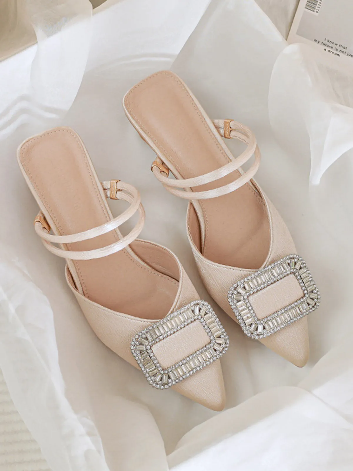 Retro Pointed Toe Square Metal Buckle Sandals sold by Retro Stage product image thumbnail 3